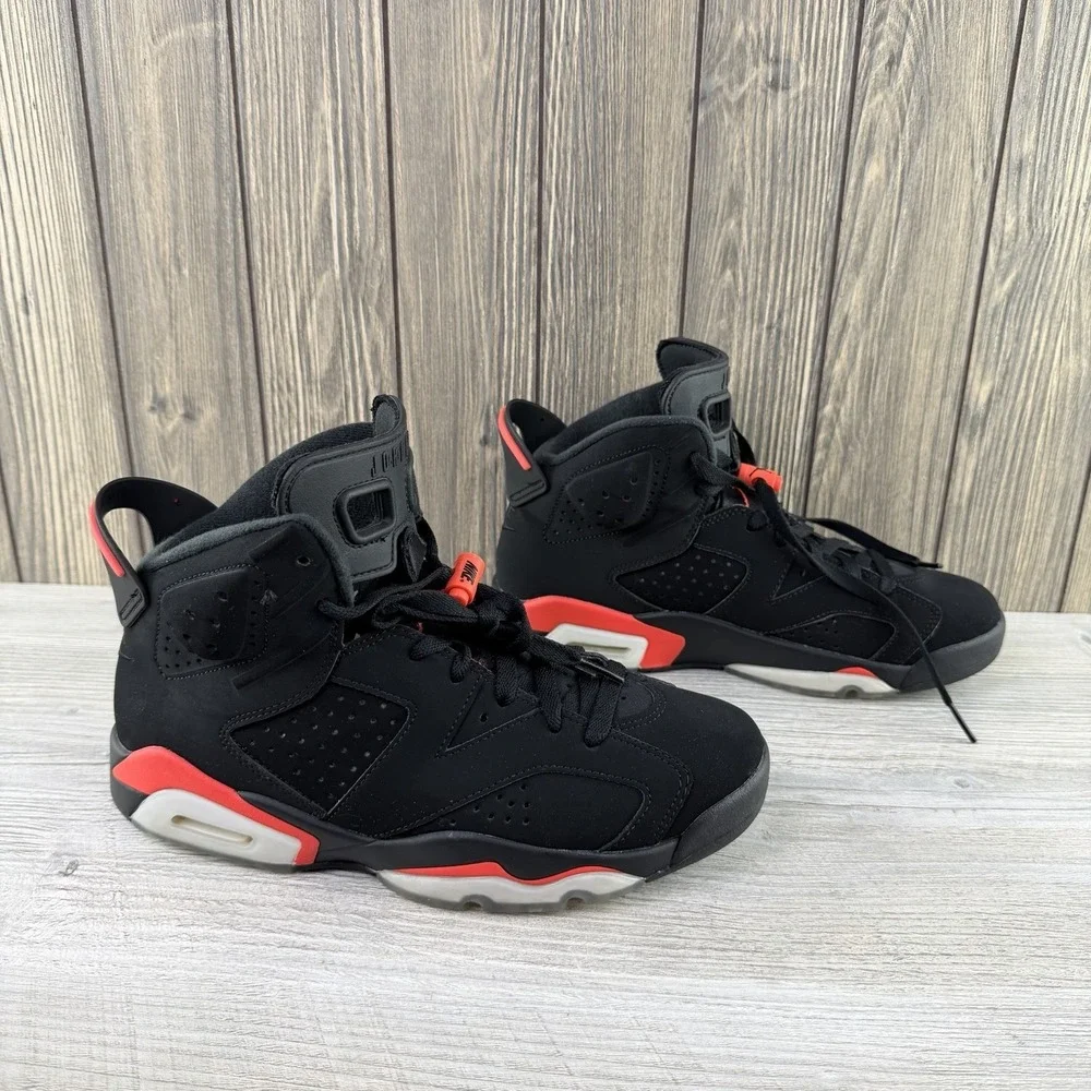 Nike Air Jordan 6 Retro Black Infrared 2019 384664-060 Men's Size 7.5 OG Box